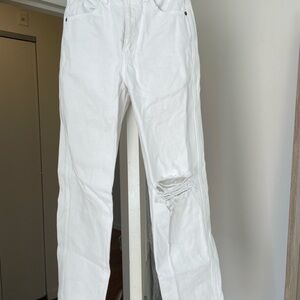 Reformation White Jeans
